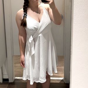 white dress